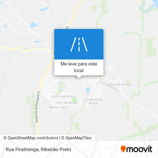 Rua Piratininga mapa