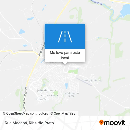 Rua Macapá mapa
