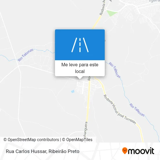 Rua Carlos Hussar mapa