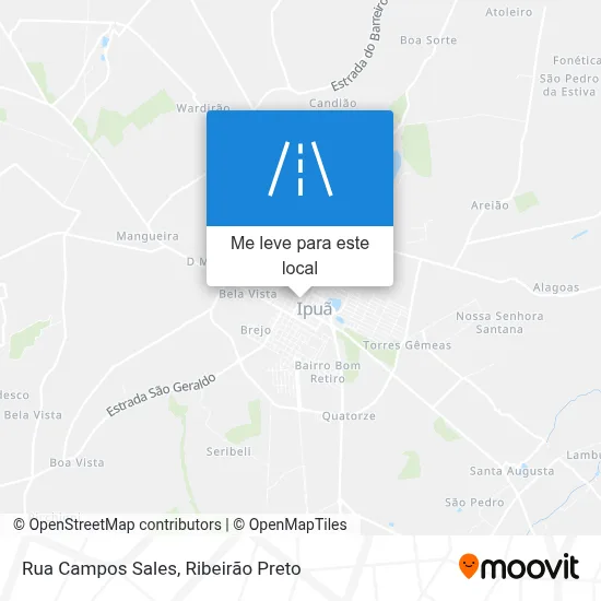Rua Campos Sales mapa
