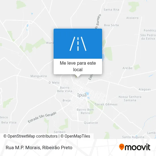 Rua M.P. Morais mapa