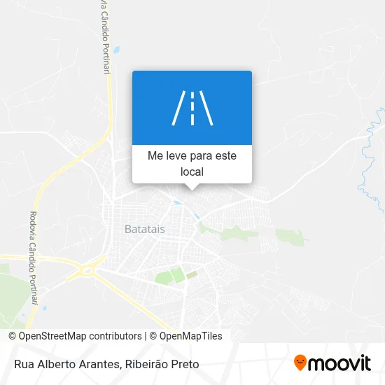 Rua Alberto Arantes mapa