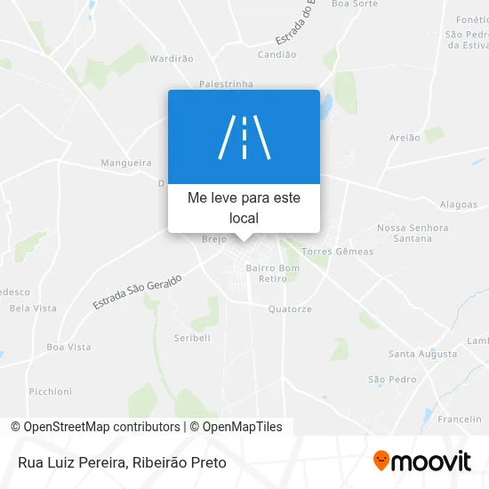 Rua Luiz Pereira mapa