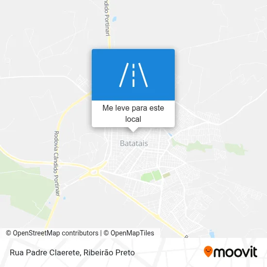 Rua Padre Claerete mapa
