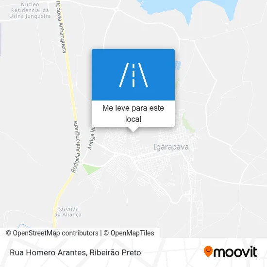 Rua Homero Arantes mapa