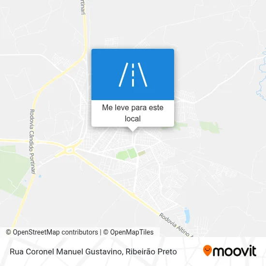 Rua Coronel Manuel Gustavino mapa