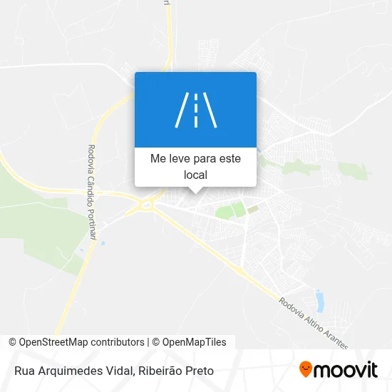 Rua Arquimedes Vidal mapa