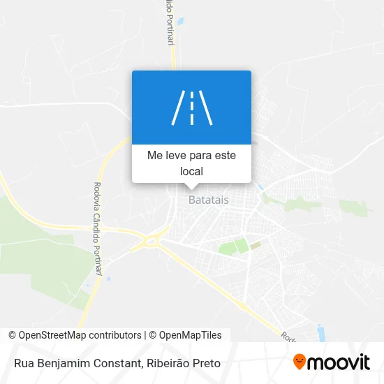 Rua Benjamim Constant mapa