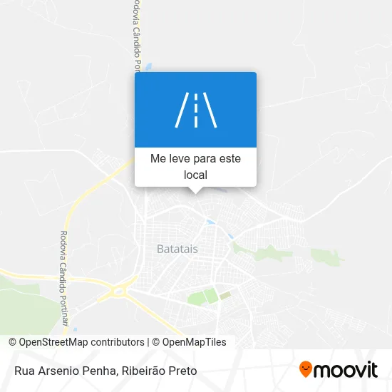 Rua Arsenio Penha mapa