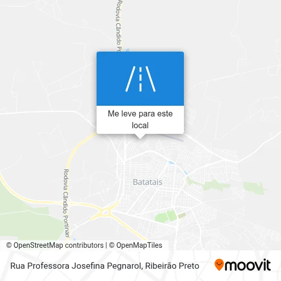 Rua Professora Josefina Pegnarol mapa