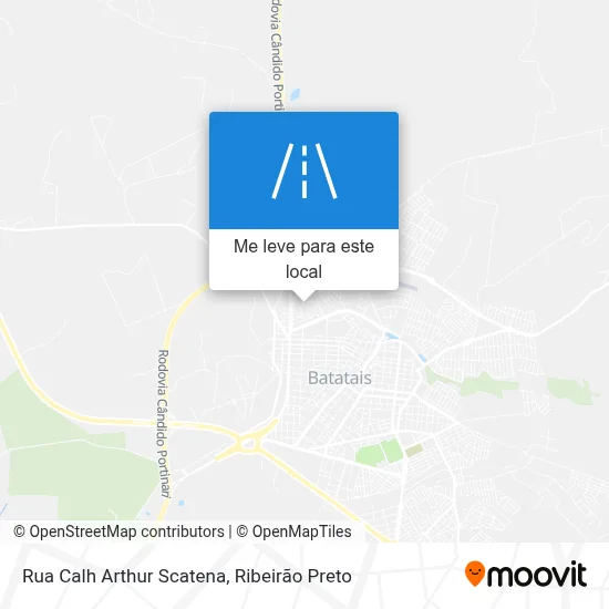 Rua Calh Arthur Scatena mapa
