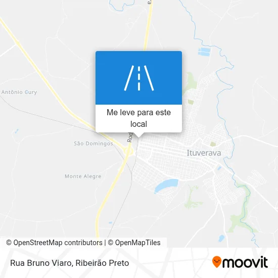 Rua Bruno Viaro mapa