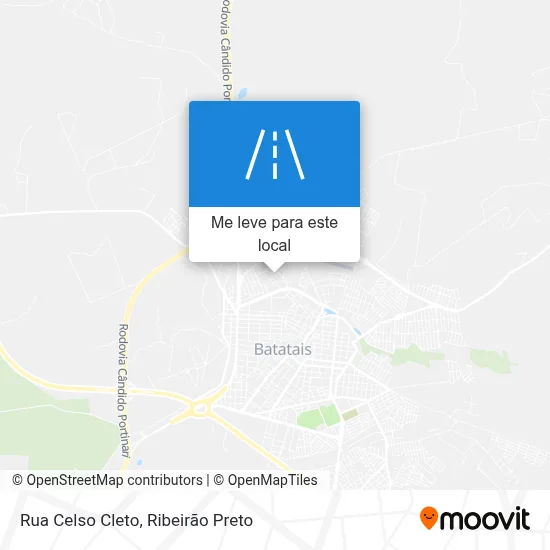 Rua Celso Cleto mapa