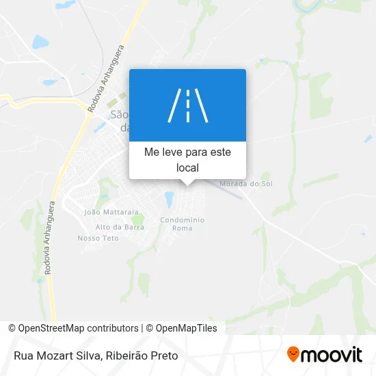 Rua Mozart Silva mapa