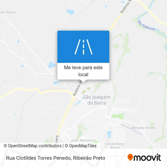 Rua Clotildes Torres Penedo mapa