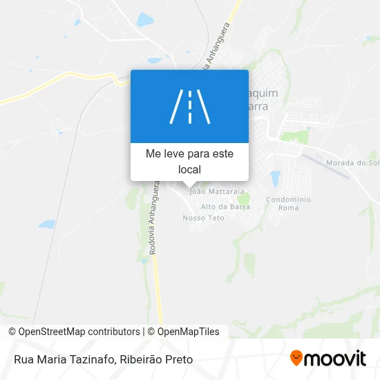 Rua Maria Tazinafo mapa