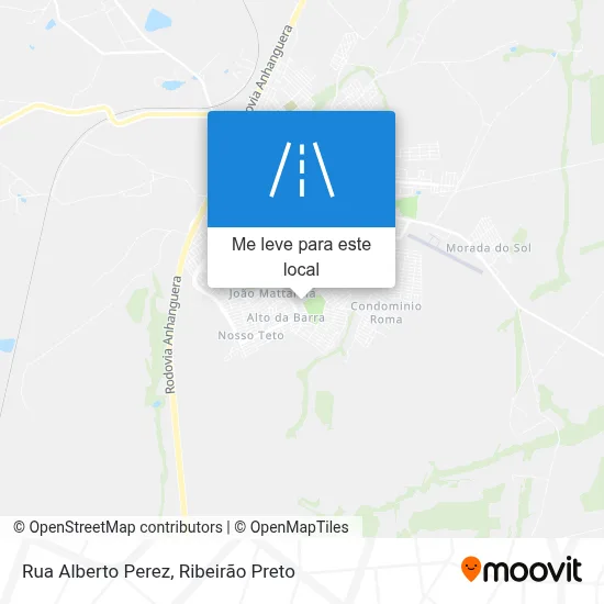 Rua Alberto Perez mapa