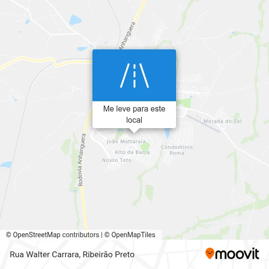 Rua Walter Carrara mapa