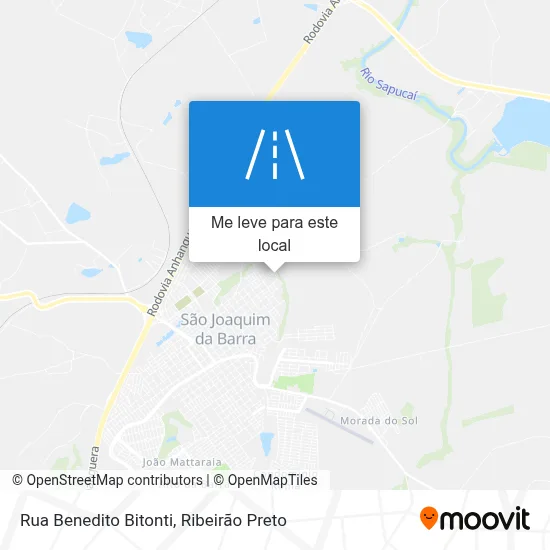Rua Benedito Bitonti mapa