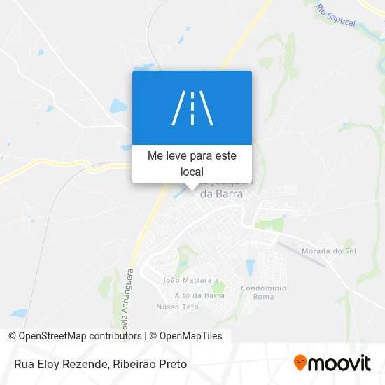 Rua Eloy Rezende mapa
