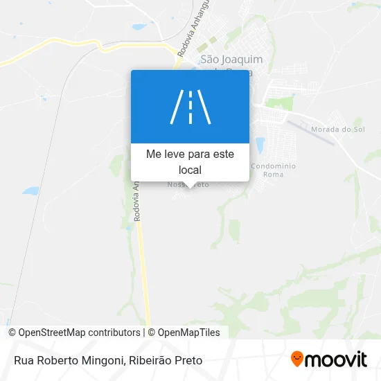 Rua Roberto Mingoni mapa