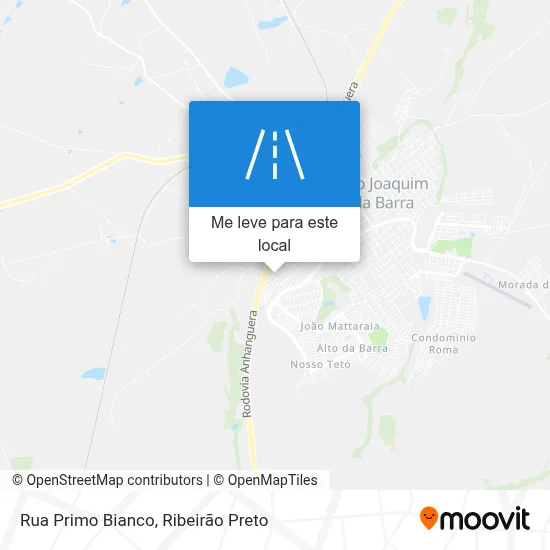 Rua Primo Bianco mapa