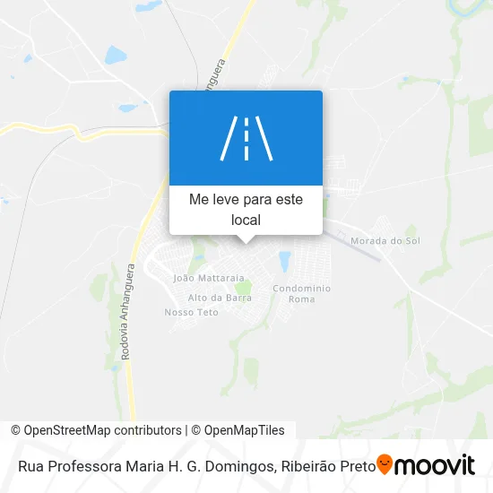 Rua Professora Maria H. G. Domingos mapa