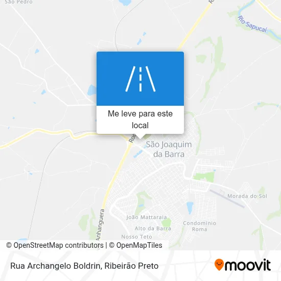 Rua Archangelo Boldrin mapa
