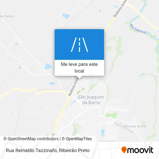 Rua Reinaldo Tazzinafo mapa