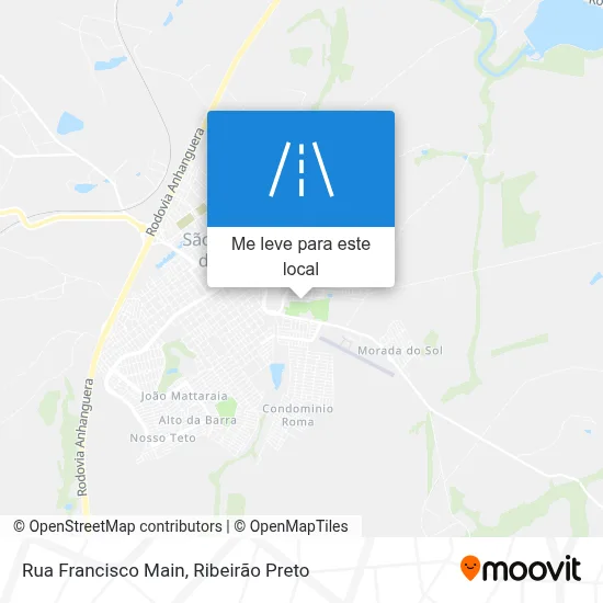 Rua Francisco Main mapa