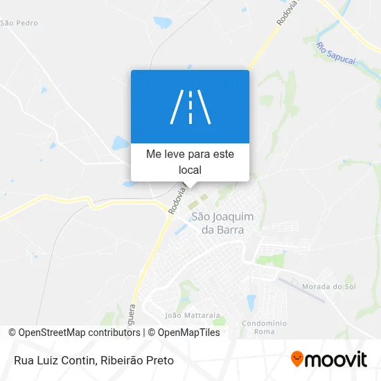 Rua Luiz Contin mapa