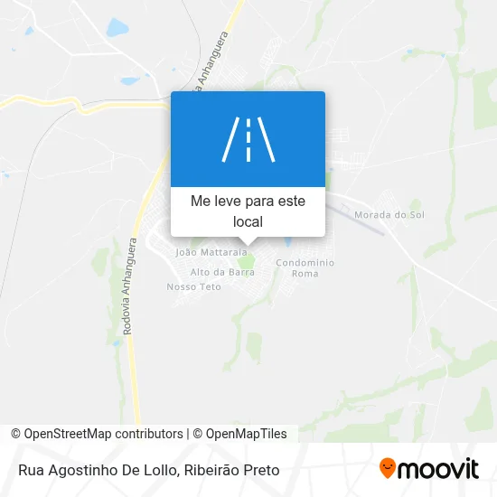 Rua Agostinho De Lollo mapa