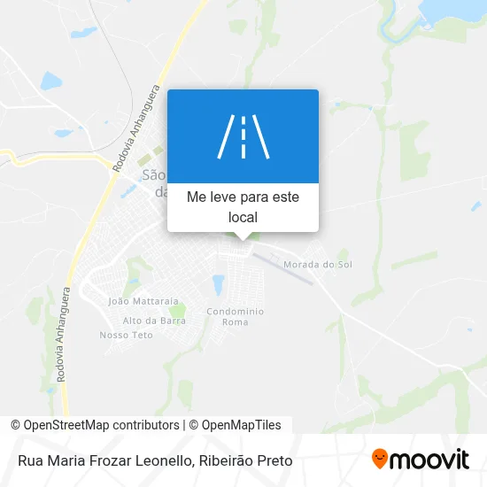 Rua Maria Frozar Leonello mapa