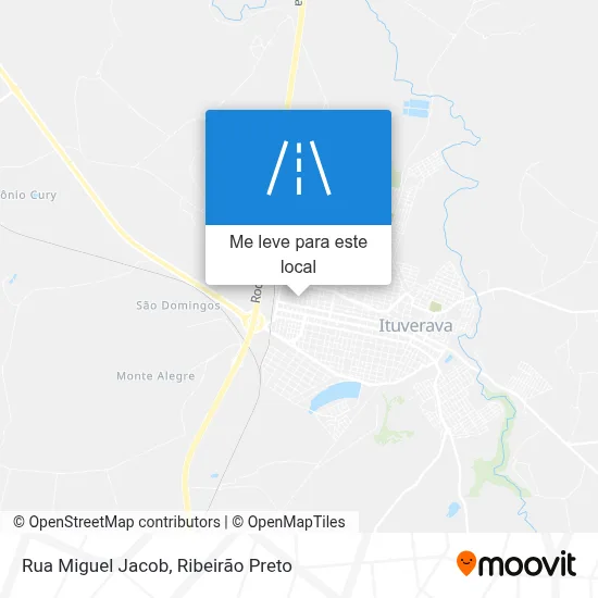 Rua Miguel Jacob mapa