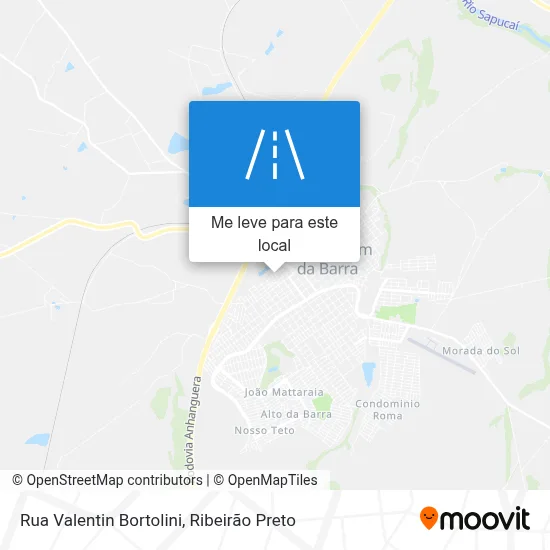 Rua Valentin Bortolini mapa
