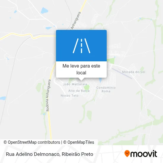 Rua Adelino Delmonaco mapa