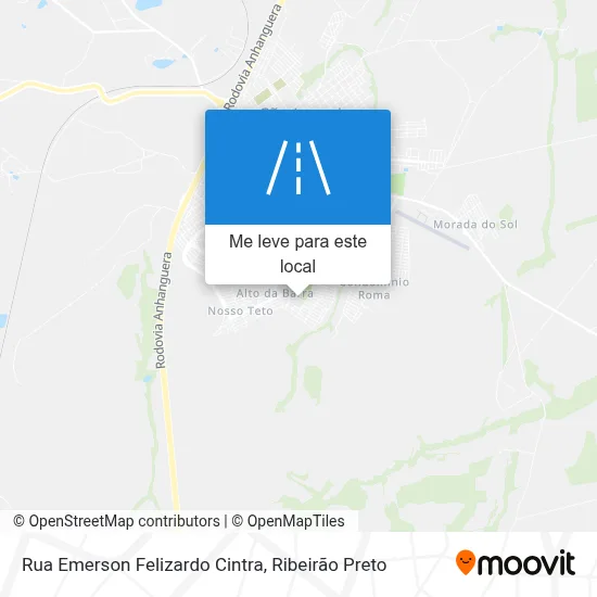 Rua Emerson Felizardo Cintra mapa
