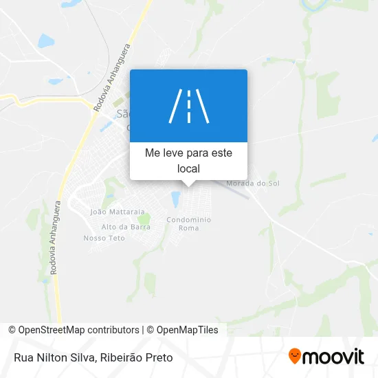 Rua Nilton Silva mapa