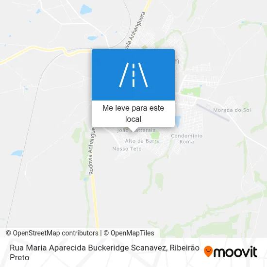 Rua Maria Aparecida Buckeridge Scanavez mapa