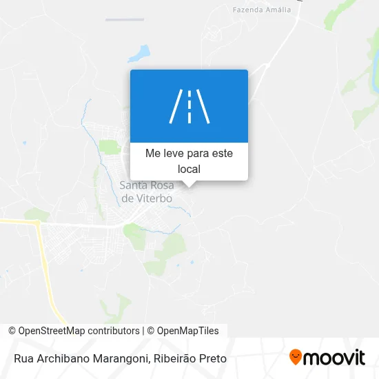 Rua Archibano Marangoni mapa