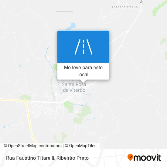 Rua Faustino Titarelli mapa