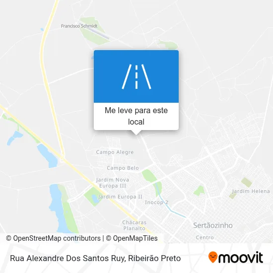 Rua Alexandre Dos Santos Ruy mapa