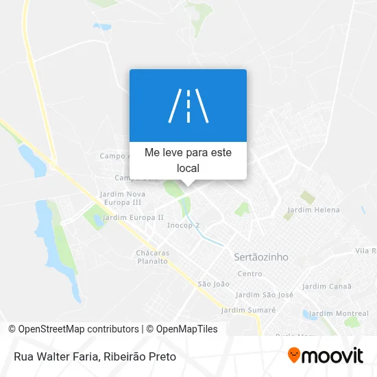 Rua Walter Faria mapa