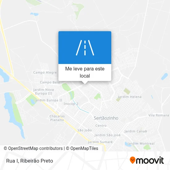 Rua I mapa
