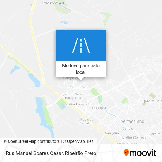 Rua Manuel Soares Cesar mapa