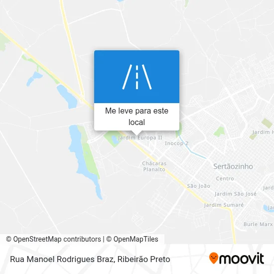 Rua Manoel Rodrigues Braz mapa