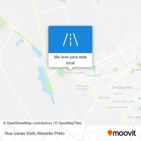 Rua Izaias Vielli mapa