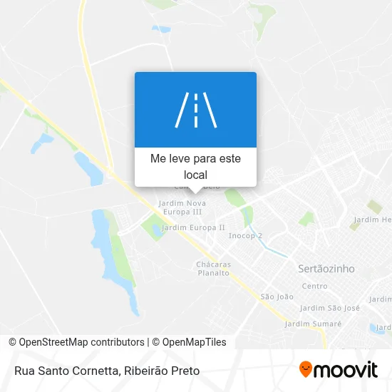 Rua Santo Cornetta mapa