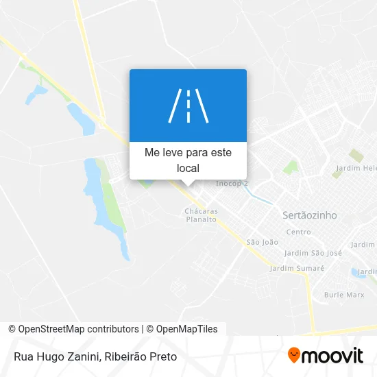 Rua Hugo Zanini mapa