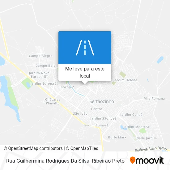 Rua Guilhermina Rodrigues Da Silva mapa